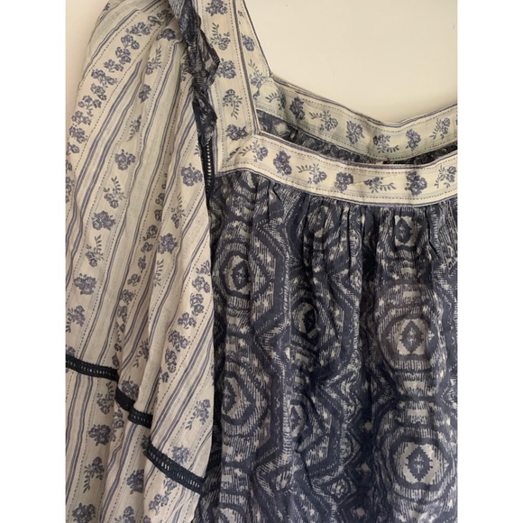 Free People Mixed Print Blouse - Picture 5 of 8